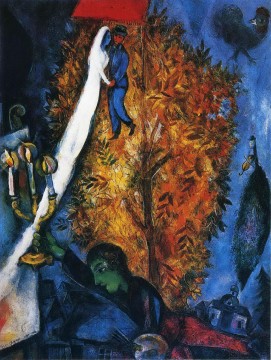 vie rurale Tableau Peinture - L’arbre de vie contemporain de Marc Chagall